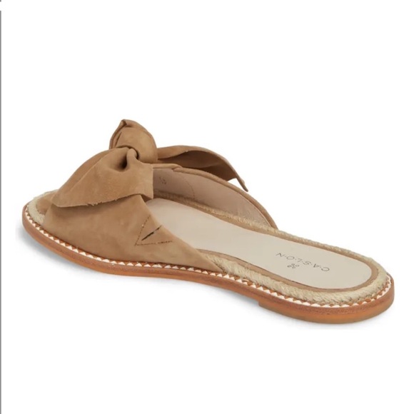 Caslon Darcie Bow Slide Sandal - Walnut Suede - Picture 5 of 7